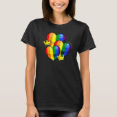 Rainbow Heart Crown Ltd Q Cute Rainbow Flag Gay P T-shirt (Voorkant)