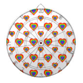 Rainbow Heart Dartbord (Voorkant)