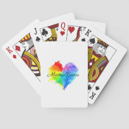 Rainbow Heart Deck of Cards Pokerkaarten