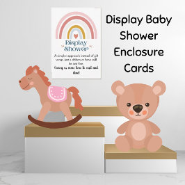 Rainbow Heart Display Douche Baby Behuizing Kaart