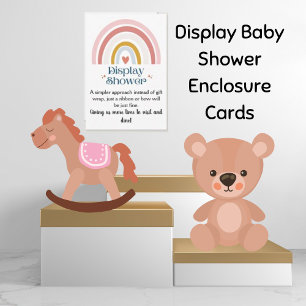 Rainbow Heart Display Douche Baby Behuizing Kaart