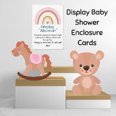 Rainbow Heart Display Douche Baby Behuizing Kaart