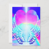Rainbow Heart en Angel Wings Kaart (Achterkant)