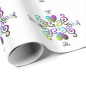 Rainbow Heart en Lily Cadeaupapier (Rol Hoek)