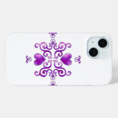 Rainbow Heart en Lily Case-Mate iPhone Case (Achterkant (horizontaal))