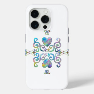 Rainbow Heart en Lily iPhone 15 Pro Case