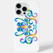 Rainbow Heart en Lily Case-Mate iPhone Case (Achterkant)