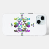 Rainbow Heart en Lily Case-Mate iPhone Case (Achterkant (horizontaal))