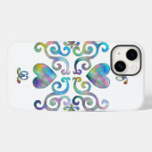 Rainbow Heart en Lily Case-Mate iPhone Case (Achterkant (horizontaal))