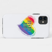 Rainbow Heart Flag Proud Dad LGBT Gay Pride Month Case-Mate iPhone Case (Achterkant (horizontaal))