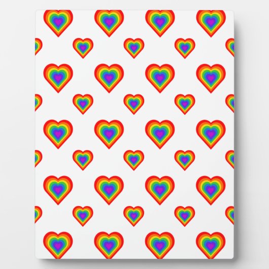 Rainbow Heart Fotoplaat (Voorkant)