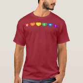 Rainbow Heart Gay Pride Drag Queen T-shirt (Voorkant)