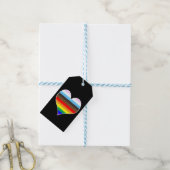 Rainbow Heart Gift Labels Cadeaulabel (Met Touw)