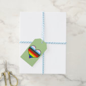 Rainbow Heart Gift Labels Cadeaulabel (Met Touw)