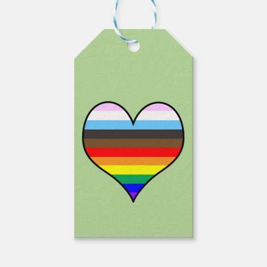Rainbow Heart Gift Labels Cadeaulabel (Voorkant)