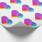Rainbow Heart Gift Wrapping Paper Cadeaupapier (Hoek)