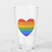 Rainbow Heart Glas (Voorkant)