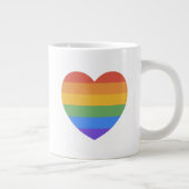 Rainbow Heart Grote Koffiekop (Rechts)