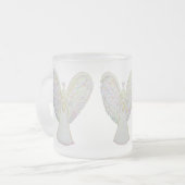 Rainbow Heart Guardian Angel Coffee Cup of Mok (Voorkant links)