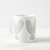 Rainbow Heart Guardian Angel Coffee Cup of Mok (Voorkant links)