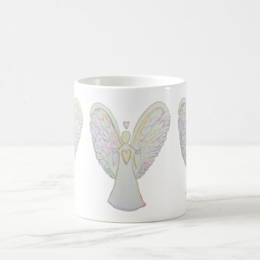 Rainbow Heart Guardian Angel Coffee Cup of Mok (Center)