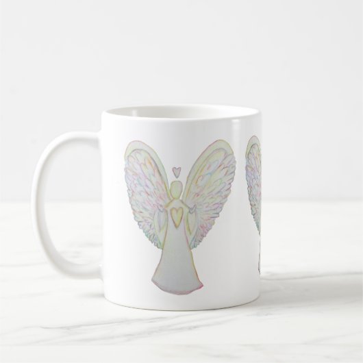 Rainbow Heart Guardian Angel Coffee Cup of Mok (Links)