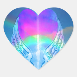 Rainbow Heart Hart Sticker