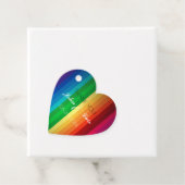 Rainbow Heart Hartelijk dank Bedankjes Labels (In situ)