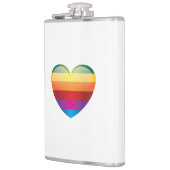 Rainbow Heart Heupfles (Links)