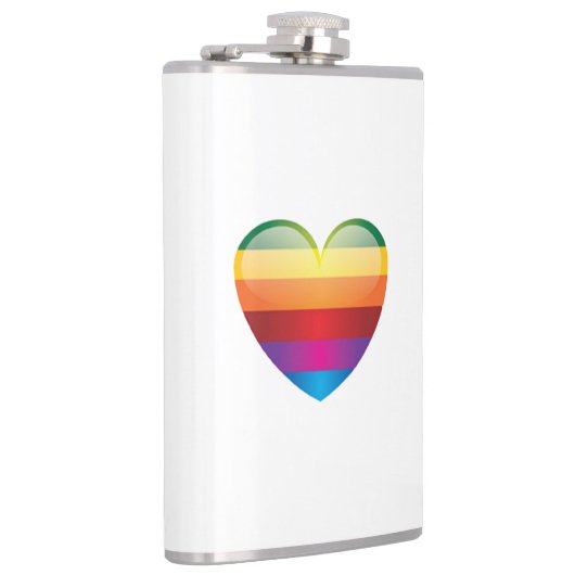 Rainbow Heart Heupfles (Rechts)