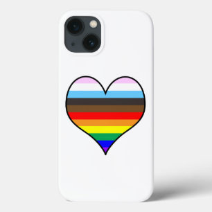 Rainbow Heart Hoesje-Mate iPhone Case