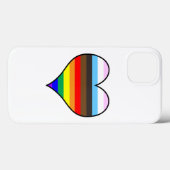 Rainbow Heart Hoesje-Mate iPhone Case (Achterkant (horizontaal))