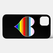 Rainbow Heart Hoesje-Mate iPhone Case (Achterkant (horizontaal))