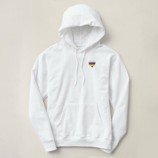 Rainbow Heart Hoodie (Design voorkant)