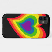 Rainbow Heart iPhone 5 Hoesje-Mate Case-Mate iPhone Case (Achterkant (horizontaal))