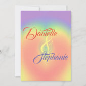 Rainbow Heart Kaart (Voorkant)