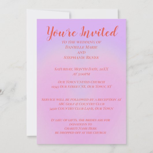 Rainbow Heart Kaart (Achterkant)