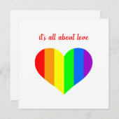 Rainbow Heart Kaart (Voorkant / Achterkant)