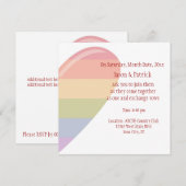 Rainbow Heart Kaart (Voorkant / Achterkant)