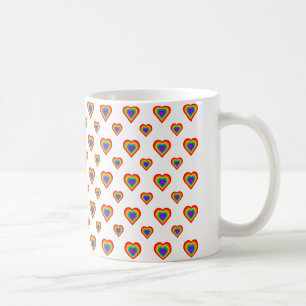 Rainbow Heart Koffiemok