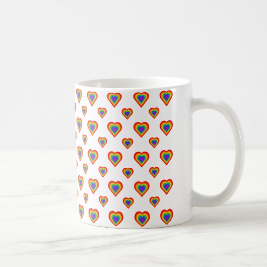 Rainbow Heart Koffiemok (Rechts)