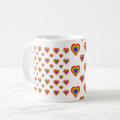 Rainbow Heart Koffiemok (Voorkant links)