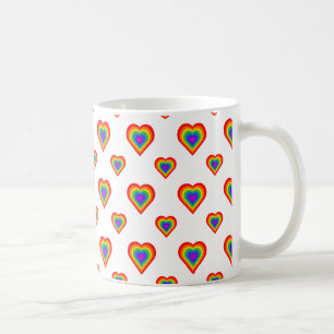 Rainbow Heart Koffiemok