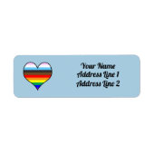 Rainbow Heart Label (Voorkant)