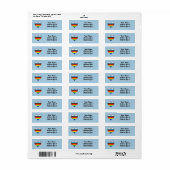 Rainbow Heart Label (Full Sheet)