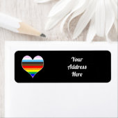 Rainbow Heart Label (Insitu)