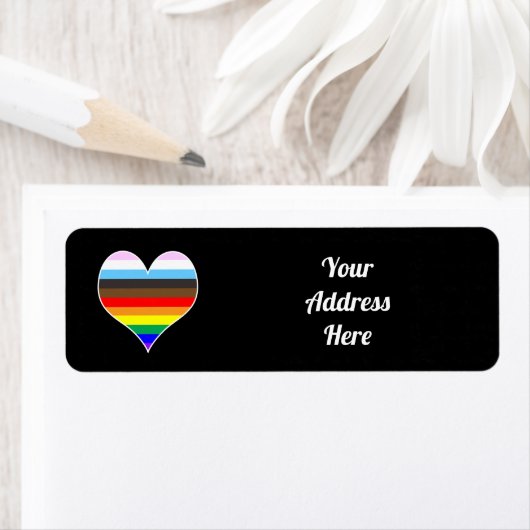 Rainbow Heart Label (Insitu)