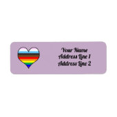 Rainbow Heart Label (Voorkant)