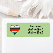 Rainbow Heart Label (Insitu)