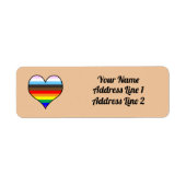 Rainbow Heart Label (Voorkant)